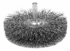 Picture of Anderson Brush 066-08838 2 in. Small Diameter Wire Wheel&#44; 0.0118 Stainless Steel&#44; 0.25 in. Stem
