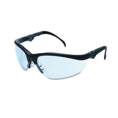 Klondike (KD3), Safety Glasses, Anti-Scratch, Light Blue Lens, Black Frame, Half Frame