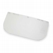 SRW29098 Replacement Windows for F20 Polycarbonate Face Shields - Clear - 10 x 20 x 0.040 in. - K Shaped - Unbound - Pack of 36