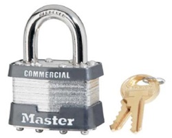 Picture of Master Lock 470-1KA-2438 4 Pin Tumbler LaminatedPadlock Key