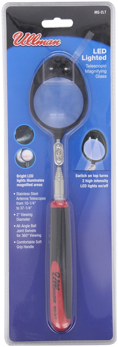 758-MG-2 2 in. Telescoping Magnifying Glass with Stainless Steel Handle