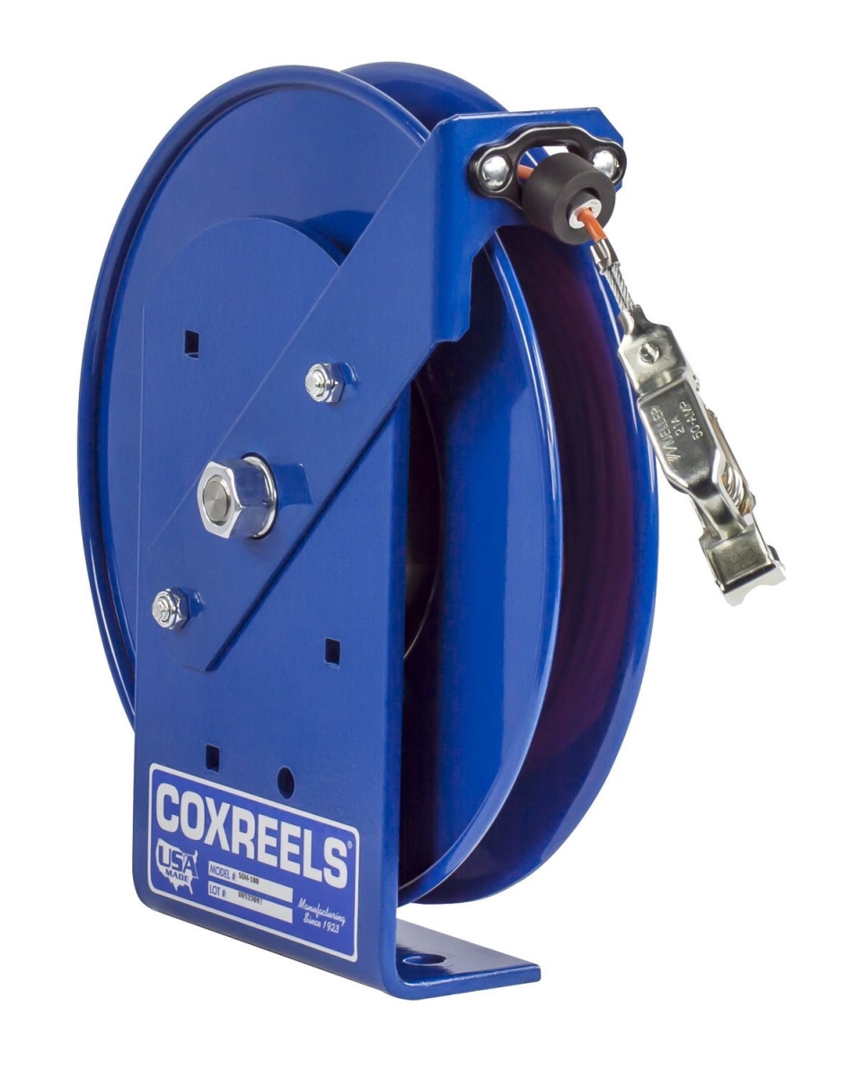 Coxreels Spring Rewind Static Discharge Hand Crank Cable Reel 100' Cable - SDH-100