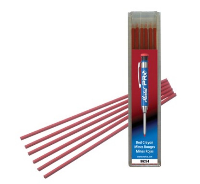 Picture of Markal 434-96274 Pro General Purpose Refills - Red Crayon&#44; 6 Per Pack