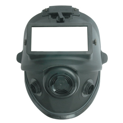 Full Face Respirator, 5400 Series, Elastomer, Hook-and-Loop (4-Point), Threaded, Size S