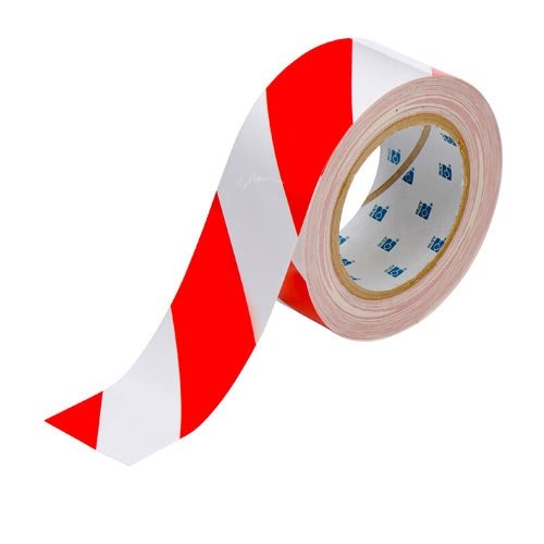 Floor Marking Tape, Polyester, No Legend, Red, 2 in W., 8 mil Thickness