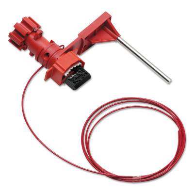 262-51394 Small Universal Ball Valve Lockouts with Arm & 8 ft. Cable