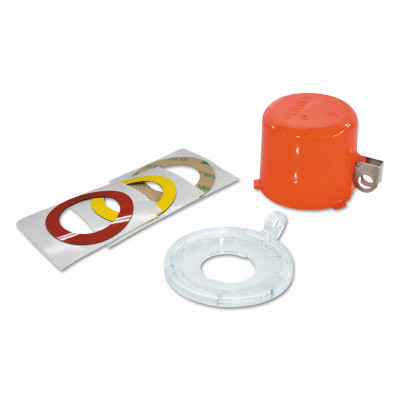 Push Button Lockout, Red, Plastic, 1 Max. No. of Padlocks, 69/250 in Max. Shackle Dia.