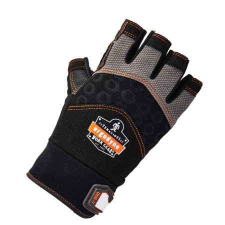 ProFlex 900 Half-Finger Impact Gloves - Black Medium