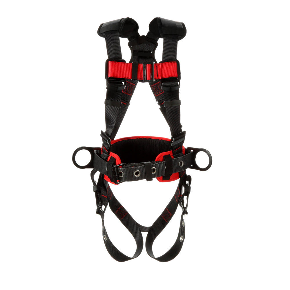 Protecta Full Body Harness, Vest, Positioning, Mating Chest Strap/Tongue Leg Strap Buckles, S