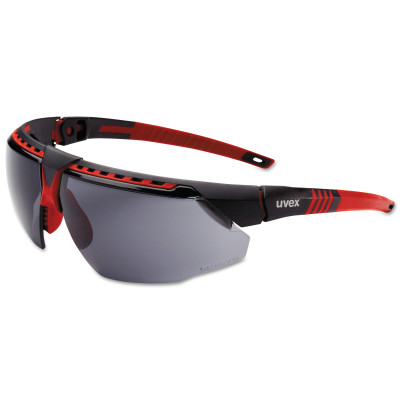 Picture of Honeywell Uvex 763-S2861HS Avatar Avatar Hydroshield Anti-Fog Safety Glasses&#44; Red Frame & Gray Lens - Pack of 10