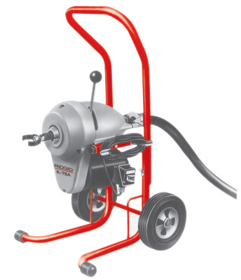 Ridgid K-1500A Sectional Machine with A-1 Mitt, A-12 Pin Key, Rear Guide Hose, C-11 Cables, A-8 Cable Carriers, and Tool Set - 23712