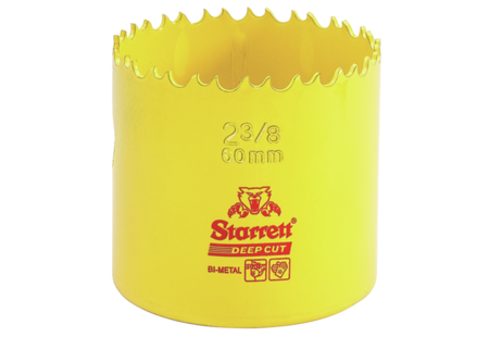 681-00448 DCH0238-G HSS Deep Cut Hole Saw, Yellow - 60 mm