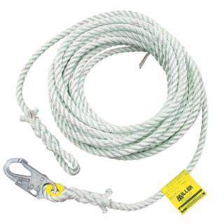 493-198RLS-2-Z7-50FTWH 0.62 in. Nylon with Locking Snap Harness Lanyard, Yellow -  Honeywell, 493-198RLS-2-Z7/50FTWH