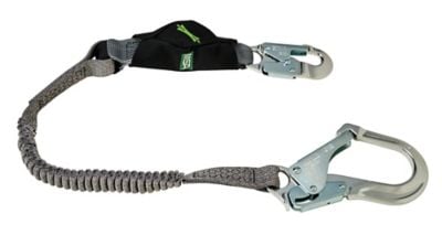 Lanyard, V-Series, Stretch, Single-Leg, Energy Absorbing, 6 ft, 36CL Large Snaphooks