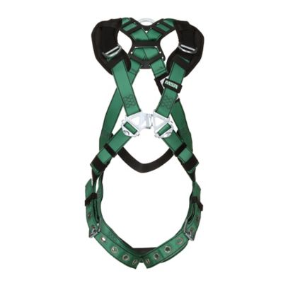 V-FORM(TM) Safety Harness Fall Protection Harness, XL, 400 lb, Quick-Connect Chest/ Back D-Ring