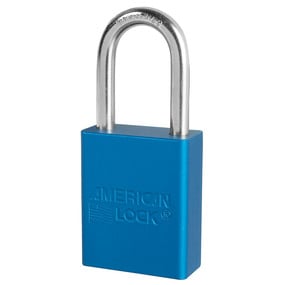 5 Pin Blue Anodized Aluminum Safety Padlock