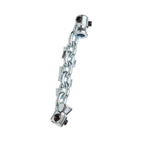 Flex Shaft Single-Chain Knocker with Carbide Tip for 0.25-2 in. Pipe, 0.25 in. Cable