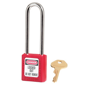 Picture of Master Lock 470-410KALTRED 6 Pin Red Safety Lockout Padlock with 3 in. Shackle - Pack of 6