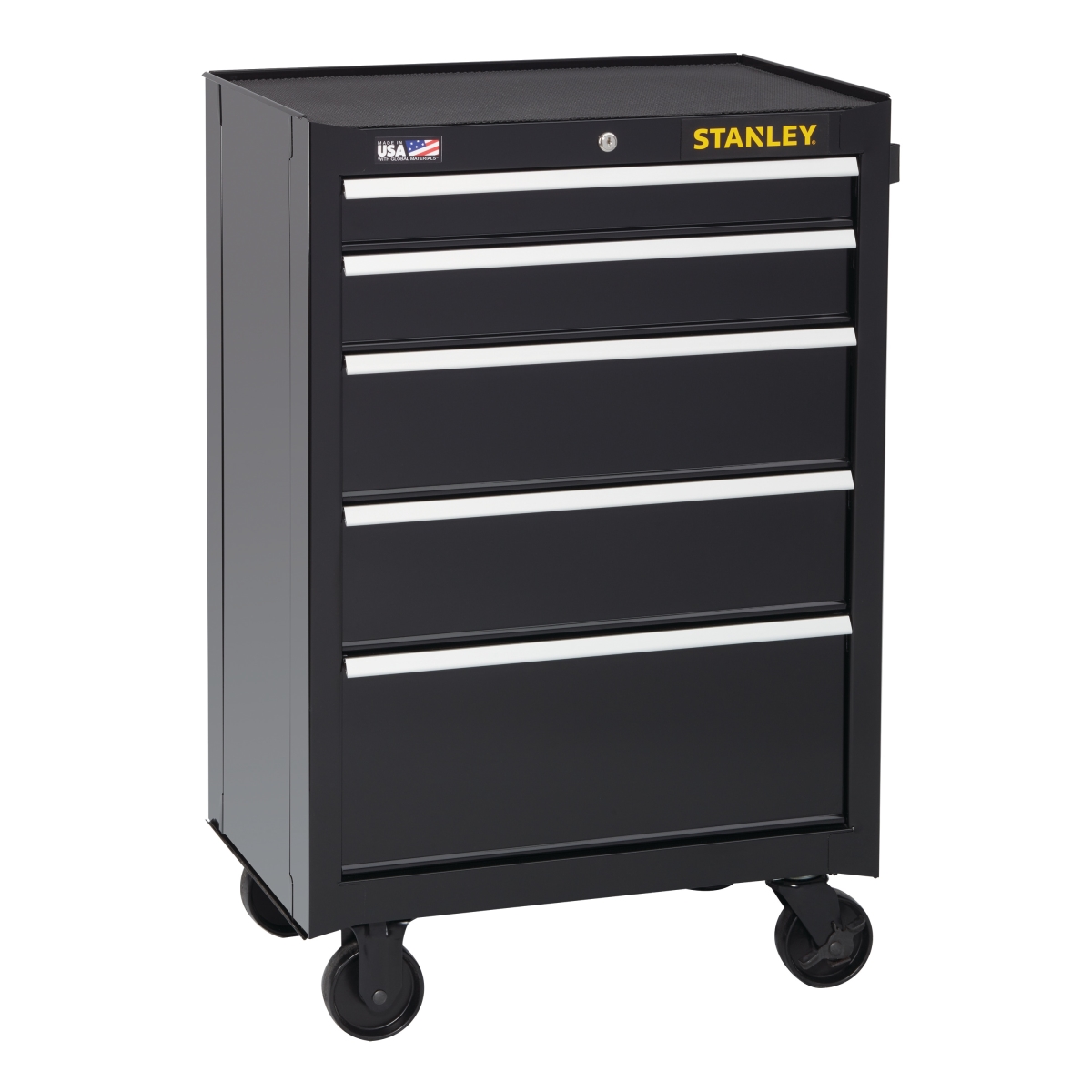 Stanley 26 Inch W 300 Series 5-Drawer Rolling Tool Cabinet - STST22753BK