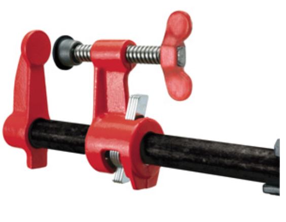 Bessey Clamp Fixture Set for 3/4 Inch Black Pipe with 2-1/2 Inch Deep Reach Jaws - PC34-DR