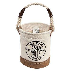 Bucket Bag, White, Mini Leather, 1 Pockets