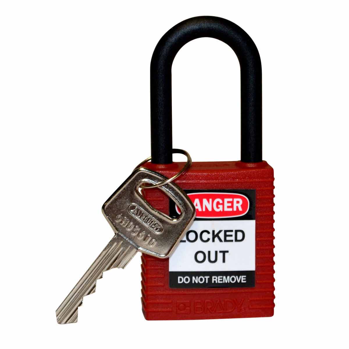 1.5 in. Nylon Lock & Shackle, Kd Red