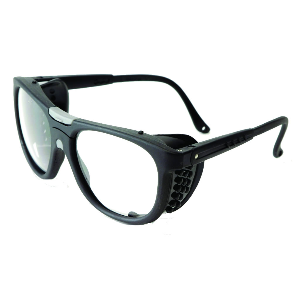 B5, Welding Safety Glasses, Anti-Scratch, Shade 5.0 IR Lens, Black Frame, Full-Frame
