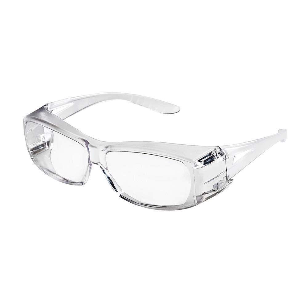 X350, Safety Glasses, Anti-Scratch, Clear Lens, Clear Frame, Full-Frame