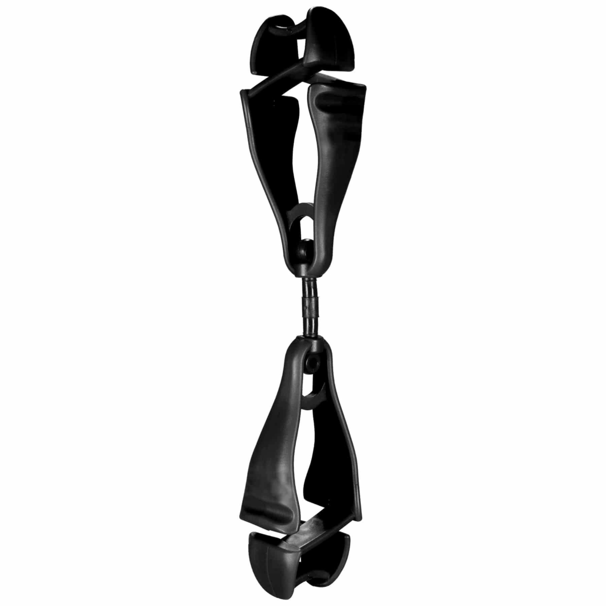 Swiveling Glove Clip Holder - Black - Dual Clips - Durable Design