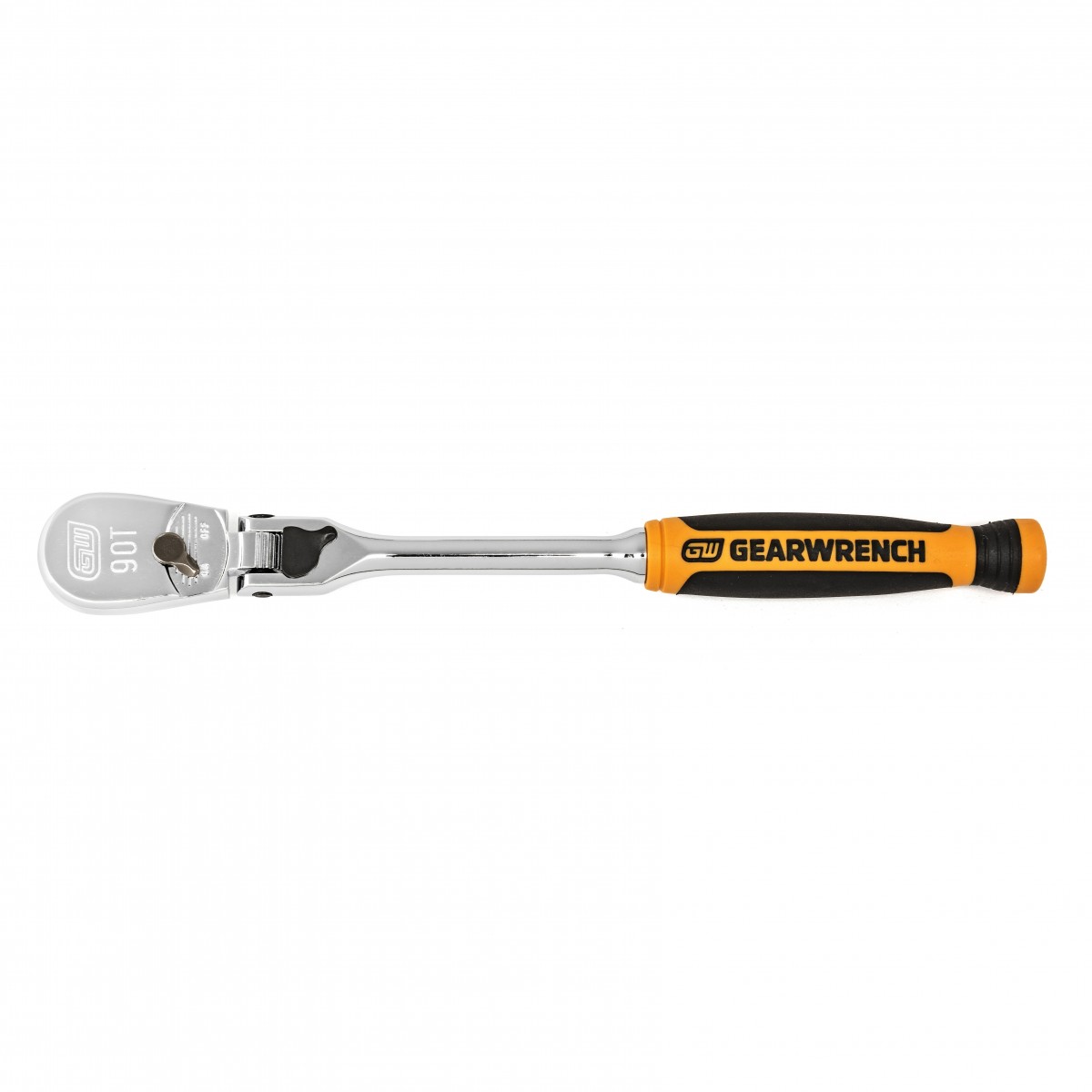Picture of Gearwrench 329-81016T 0.25 in. Drive 90 Tooth Cushion Grip Locking Flex Head Teardrop Ratchet