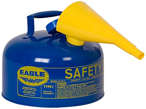 2.5 gal Type 1 Safety Can with Funnel, Blue
