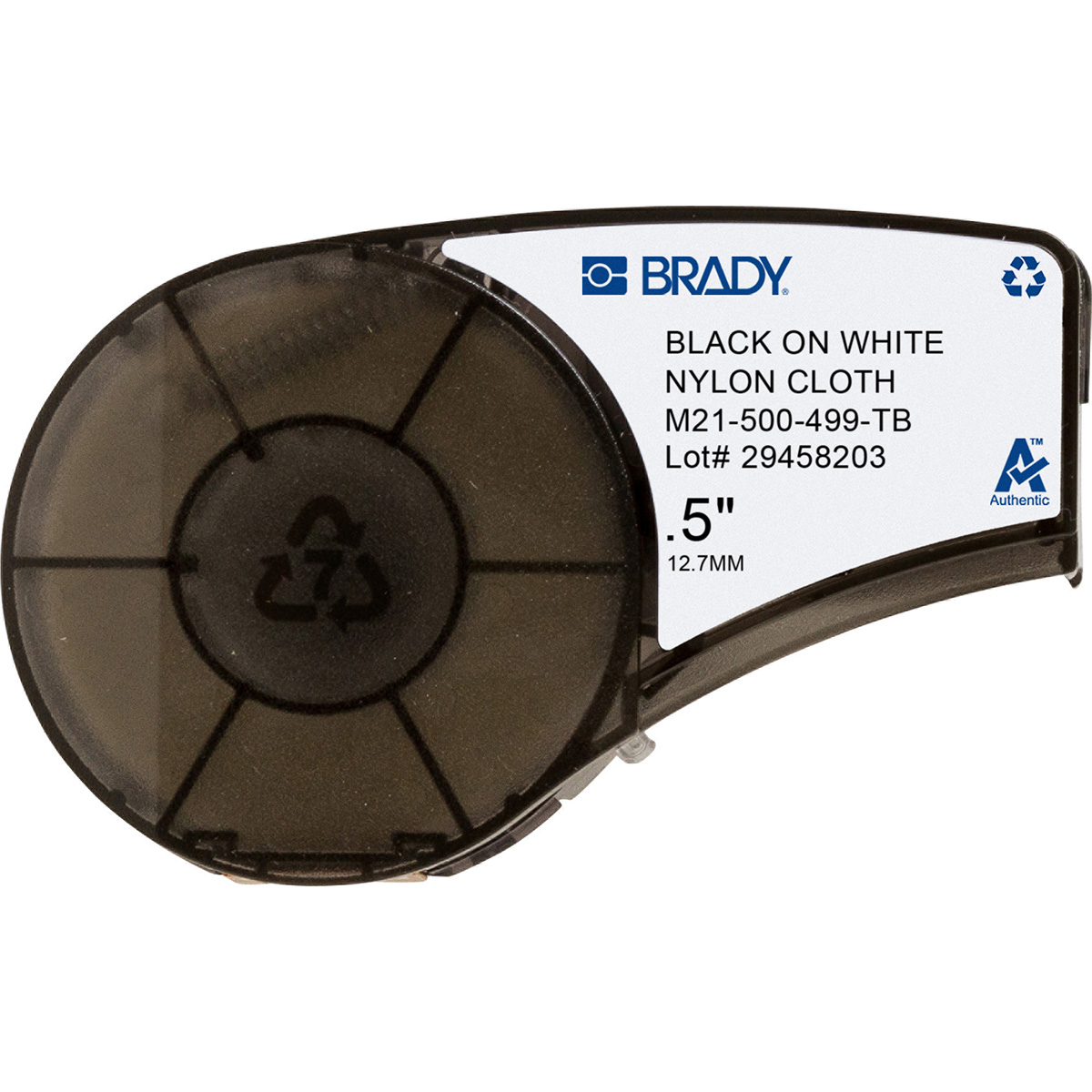 Aggressive Adhesive Multi-Purpose Nylon Terminal Block Labels for Brady M210 and M211, 0.5in