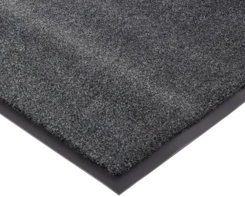 Entrance Mat, Polypropylene, 3/8 in Thick, Charcoal, 3 ft W x 5 ft L