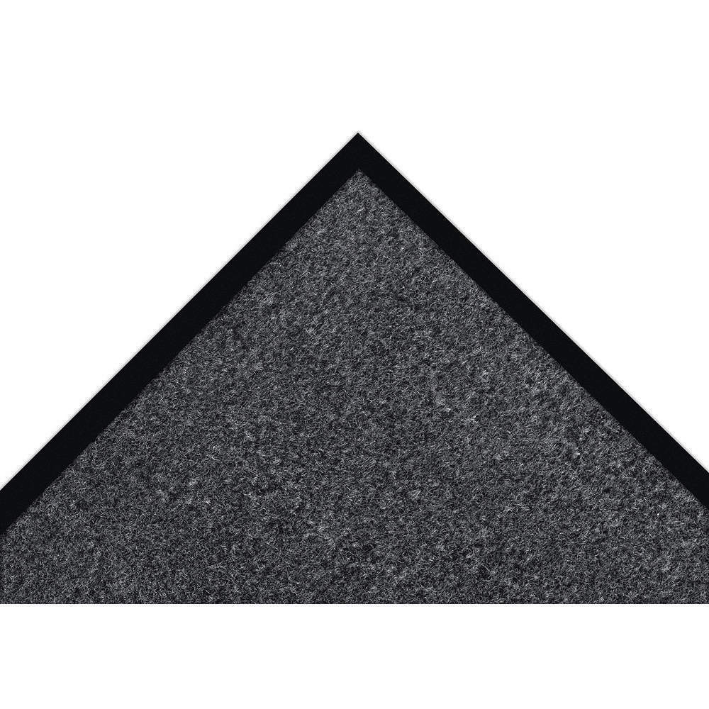 Entrance Mat, Polypropylene, 3/8 in Thick, Charcoal, 3 ft W x 10 ft L