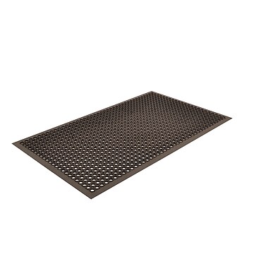 NoTrax T30S0310BL Competitor Anti-Fatigue Floor Mat - 3' x 10', 1/2 Thick, Black