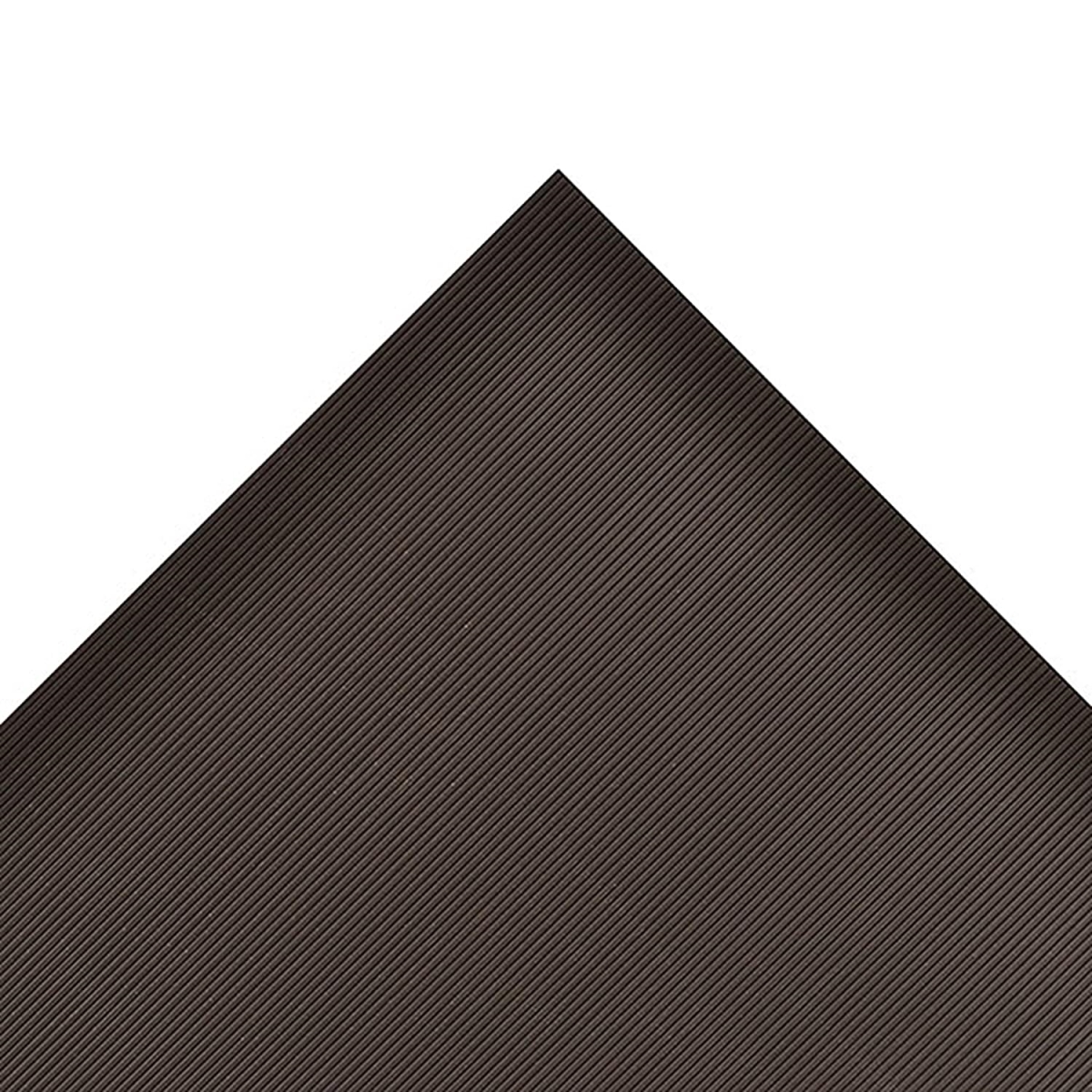 V-Groove Vinyl Runner Mat - Black - 3 x 105 ft - Durable & Slip-Resistant