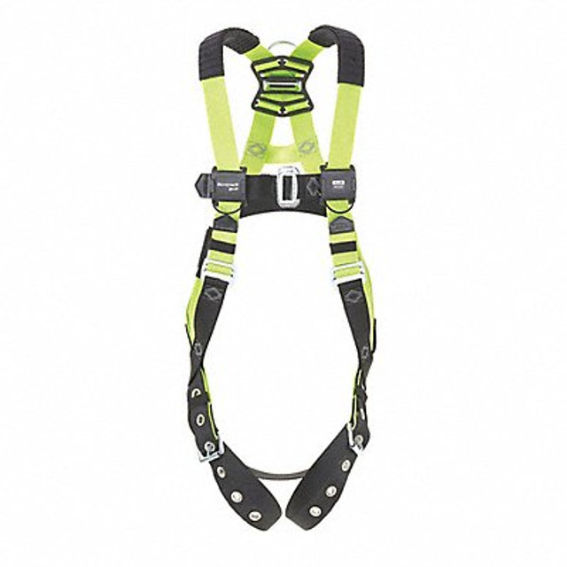 H500 Fall Protection Harness, S/M, 420 lb, Mating Chest/ Tongue Leg Straps, Back, Chest D-Ring