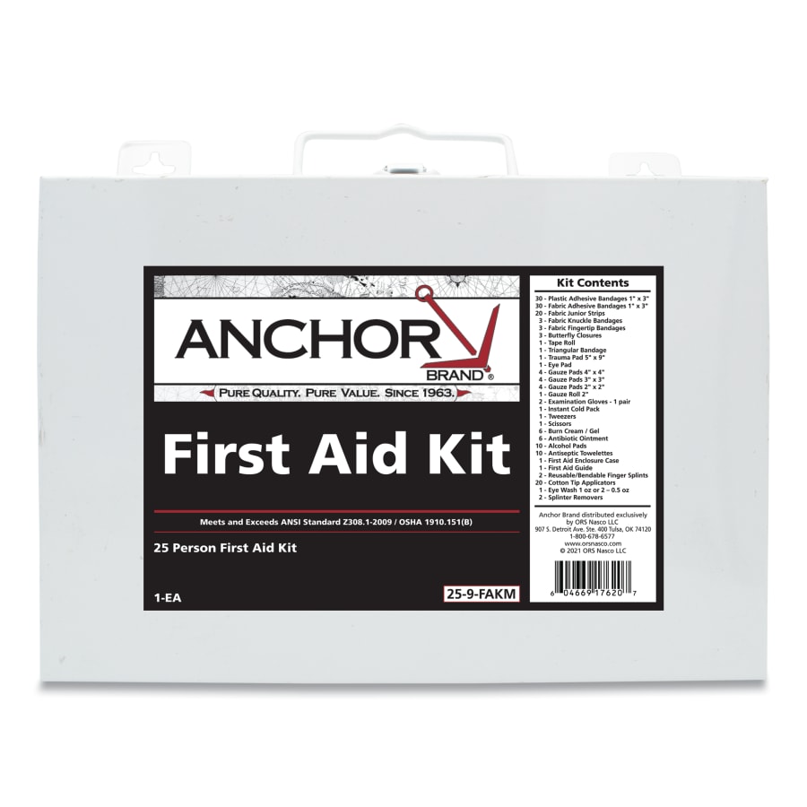 Picture of Anchor 101-25-9-FAKM 25 Person 2009 First Aid Kit, Metal