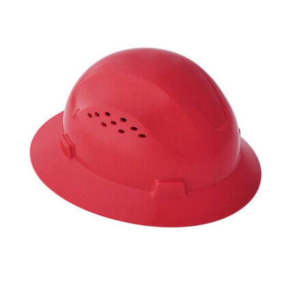 138-20824 Blockhead Advantage Hard Hat - Vented - Full Brim, Red