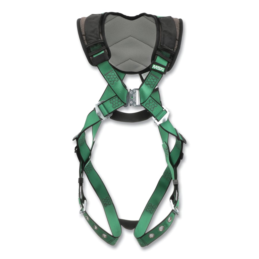 V-FORM+,Full-Body Harness, Back D-Ring, XL, QC Chest/Tongue-Buckle Leg Straps, Shoulder Padding
