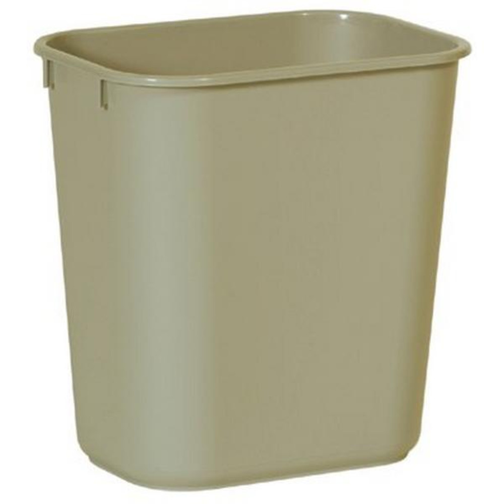640-FG295500GRAY 13.62 qt. Small Rectangle Waste Basket