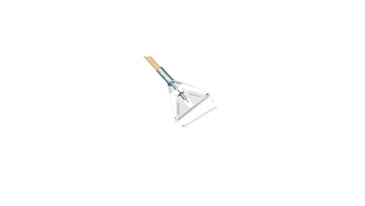 Easy-Change Wet Mop Handle, 1-1/8 in dia, 60 in L, Brown