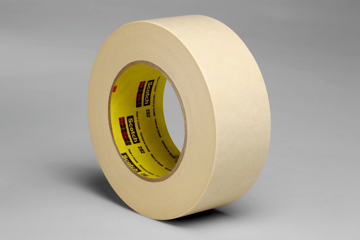 Picture of 3M 405-021200-02815 6.3 Mil 202 Crepe Masking Tape&#44; Tan - 36 mm x 55 m