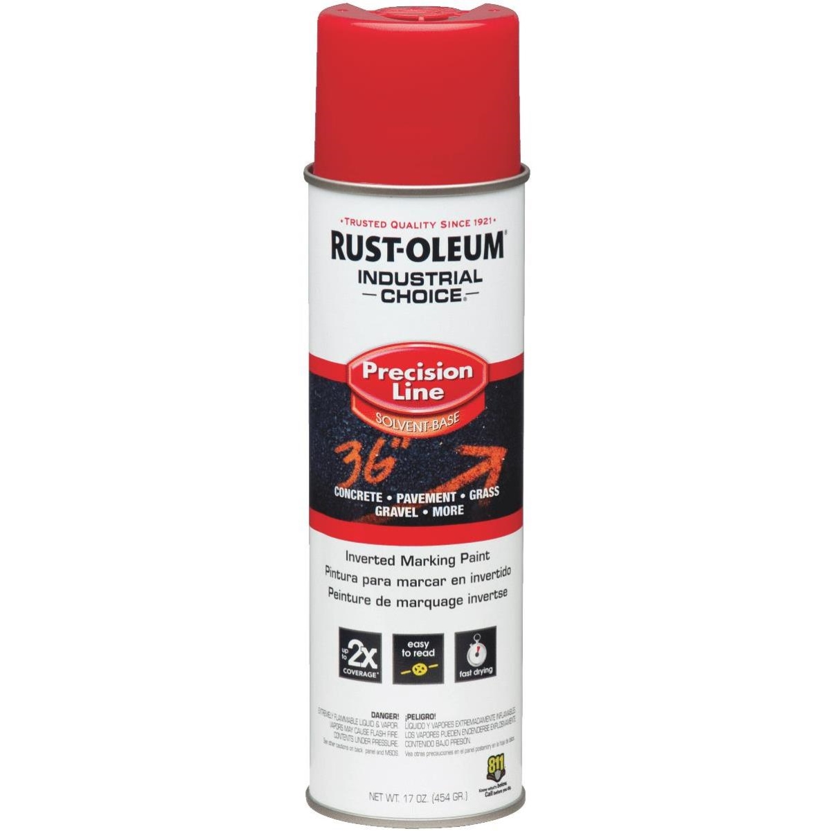 Picture of Rust-Oleum 647-203029V 17 oz Inverted Marking Paint&#44; Safety Red - Pack of 12