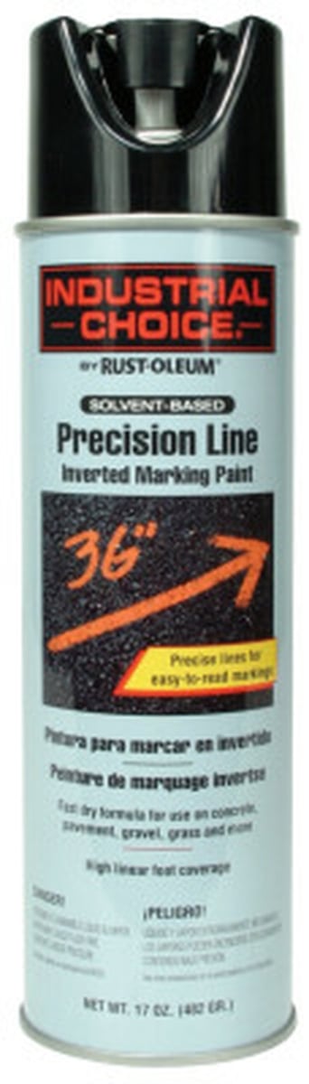 Industrial Choice M1600 Inverted Marking Spray Paint 17 oz, Black  (1675838V)