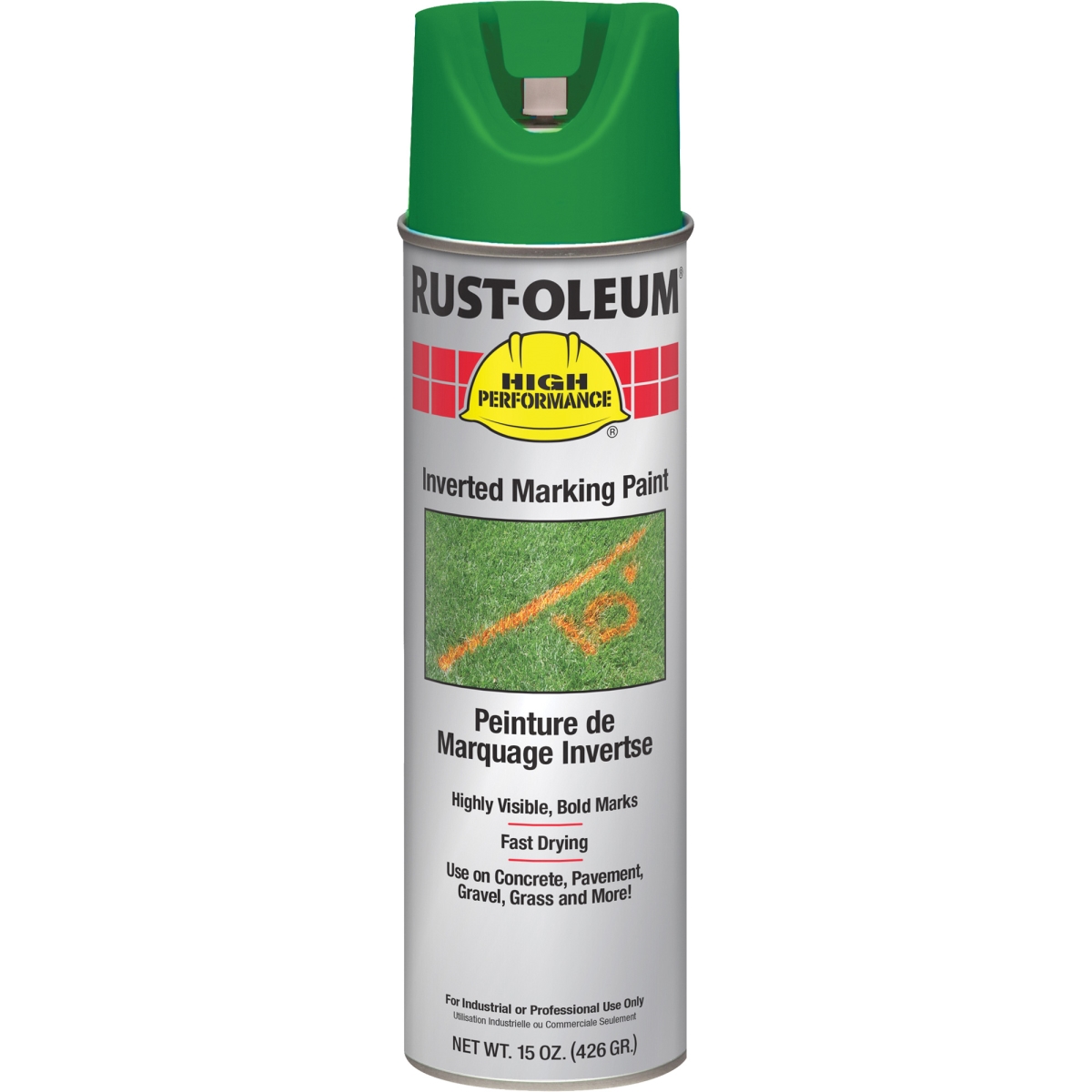 Picture of Rust-Oleum 647-V2333838V 15 oz Inverted Marking Paint&#44; Fluorescent Green - Pack of 6