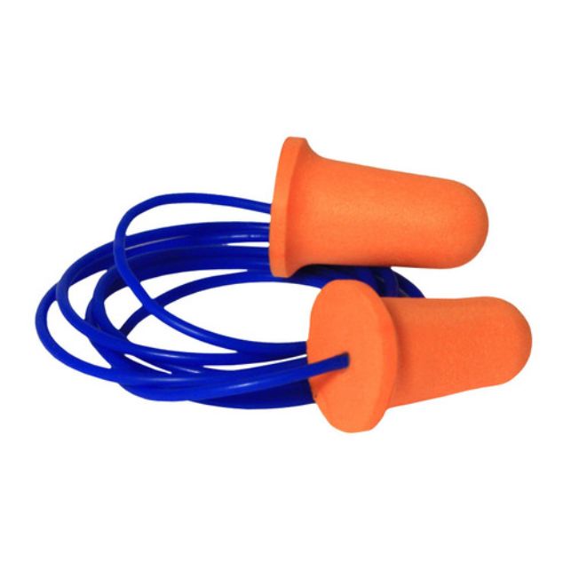 Picture of Radians 292-FP81 Deviator 33 Disposable Foam Plug-Corded Ear Plug&#44; Blue