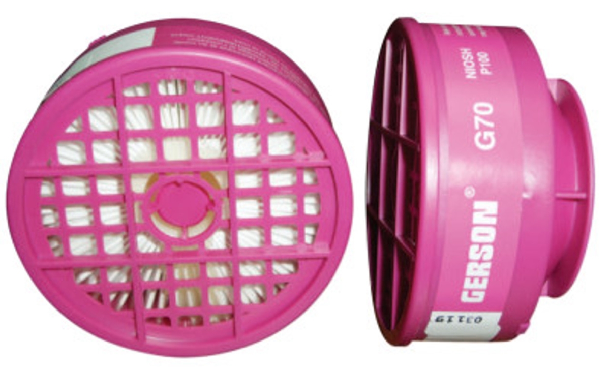 Picture of Gerson 316-GX70 P100 Particulate Filter Cartridge, Pink