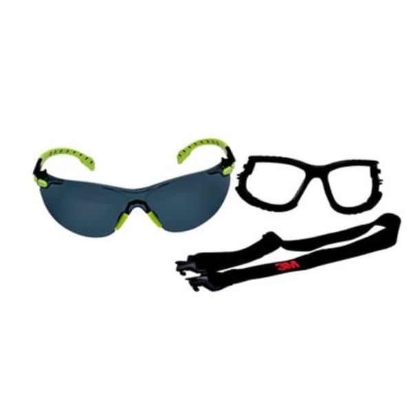 Picture of 3M 247-S1202SGAF-KT Solus 1000 Series S1202SGAF-KT Foam Strap Anti-Fog Safety Glasses&#44; Green & Black