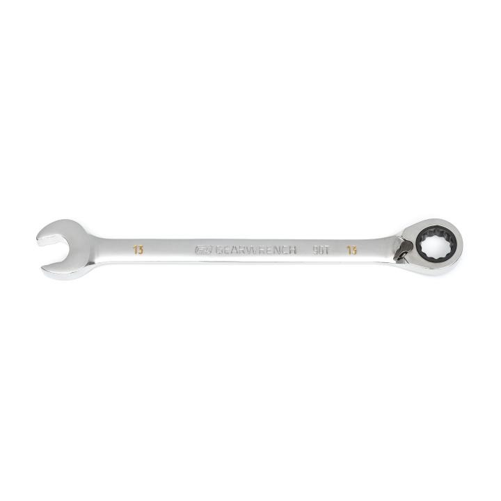 329-86913 13 mm 90-Tooth 12 Point Reversible Ratcheting Wrench, Full Polish Chrome -  Gearwrench